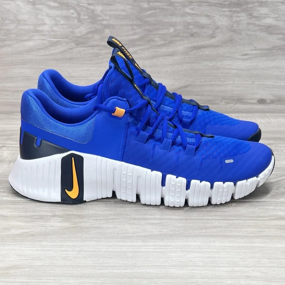 Nike Free Metcon 5 Mens Size 10.5 Racer Blue White Obsidian Sundial DV3949 400